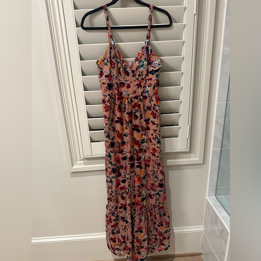 Anthropologie Multicolor Floral Maxi Dress